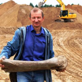 Берцовую кость мамонта нашли в карьере по добыче песка “Сухонский” в Сокольском районе Вологодской области.